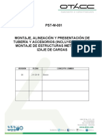 PST-M-001 Montaje Alineación, Soldadura Tubería