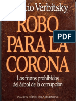 VERBITSKY, HORACIO - ROBO PARA LA CORONA