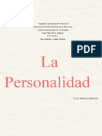 La Personalidad, Psicología