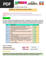 Recuerda: SEMANA 36: "Gestionamos Residuos Sólidos"