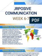 Purposive Communication Week 6-7