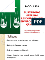 Modified - Module-3 - Sustaining Natural Resources... Dr. Milind Shrinivas - Evs