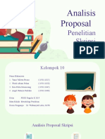 Analisis Proposal Penelitian Skripsi - PGSD Reguler E 2019 - Metodologi Penelitian