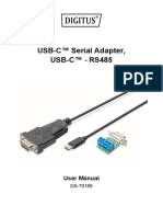 USB-C™ Serial Adapter, USB-C™ - RS485: User Manual