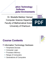 DIT103 Information Technology Hardware and Software HIND104 Computer Environments