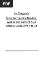 Avi Tropper's Guide To Teaching Reading, Writing, and Content Area Literacy Grades Pre-K To 12