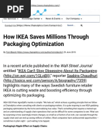 Reading Material - Week 2.1 - How IKEA Saves Millions Through Packaging Optimization