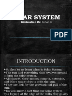 Solar System: Explanation By:-Sohan R