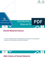 Introduction of Dental Material Science