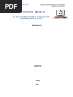 Ética Periodística de Vallejo y El Ejercicio Del Periodismo Actual en El Perú