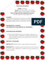 Planeacion Pedagogica Del 02 de Noviembre Al 05 de Noviembre de 2021