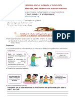 Actividad de Personal Social y Ciencia y Tecnología