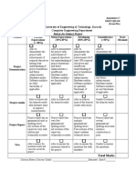 Project + Lab Exam Rubrics