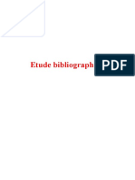 Etude Bibliographique