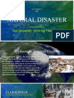 Natural Disaster: That Frequently Hit in The Philippines