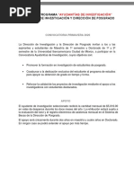 Programa Ayudantías de Investigación Dirección de Investigación y Dirección de Posgrado