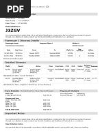 Air India Web Booking Eticket (J3ZGV) - Thangaraju