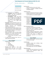 BSN 4 - First Sem - Batch 2022 - : Fiscal Planning