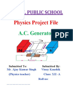 Rawal Public School: Physics Project File