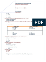 Lectures Examples and Solutions of CFG&RE