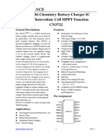 Consonance: 5A, Multi-Chemistry Battery Charger IC With Photovoltaic Cell MPPT Function CN3722