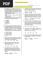 Práctica de Interés Simple y Compuesto 4to