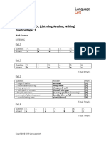 Languagecert Mastery C2 Level 3 International Esol (Listening, Reading, Writing) Practice Paper 3