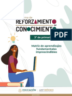 Matriz de Reforzamiento 3° Primaria