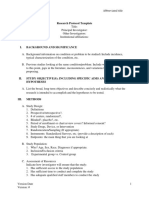 Research Protocol Template