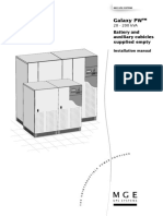 Galaxy PW™: Battery and Auxiliary Cubicles Supplied Empty