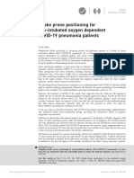 Awake Prone Positioning For Non-Intubated Oxygen Dependent COVID-19 Pneumonia Patients