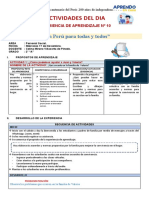 Actividades Del Dia: "Un Perú para Todas y Todos"