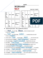 Atg Worksheet Pastperfect2