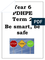 Year 6 PDH Be Smart Be Safe Booklet