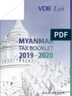 Myanmar Tax Booklet - 2019 2020