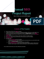 Annual SEO Project Report by Slidego