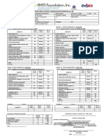 Senior High School Graduation Form (Form 9) : GWA GWA