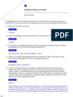 6.02 Practice Problems: Reliable Data Transport Protocols: Problem 1. Consider The Following Chain Topology