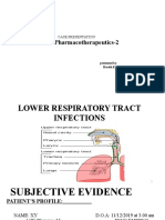 Pharmacotherapeutics-2: Case Presentation