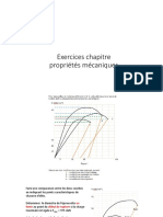 Exercices + Solution Chapitre Propriétés Mécaniques