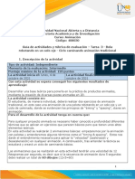 Guía de Actividades y Rúbrica de Evaluación - Unidad 2 - Tarea 3 - Bola Rebotando en Un Solo Eje - Ciclo Caminando Animación Tradicional