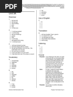 Sol Gold Int Progress Test Unit 3A Answer Key