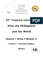 21 Century Literature From The Philippines and The World