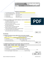 Unit 8 Short Test 1A: Grammar