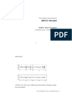 ARCH Models: Time Series Econometrics