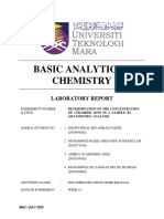 Gravimetric Analysis Laboratory Report