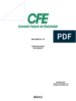 Especificacion Cfe 2B300-87 Bayoneta 115