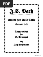 (Free Scores - Com) Bach Johann Sebastian Suites For Solo Cello Suites 1-3-874