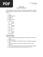 SESIÓN 29 Y 30 - TRABAJO FINAL - Técnicas de La Comunicación II