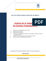 Análisis de La Temporada de Ciclones Tropicales 2010: Servicio Meteorológico Nacional de México